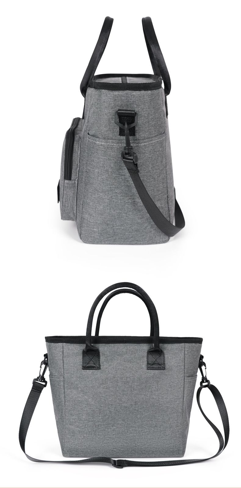 Stylish Crossbody Lunch Bag For Women Large Insulated Tote With Detachable Strap Thermal Meal Carrier For Work Outings_voghion.com