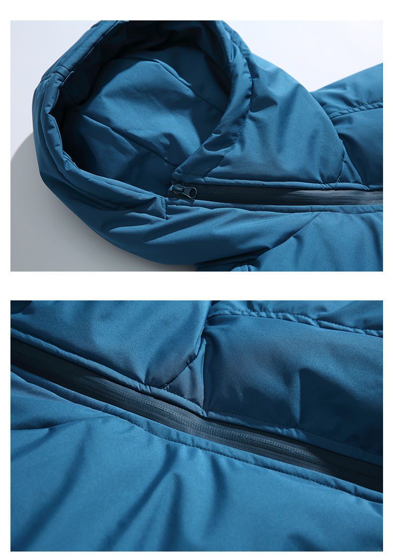 Piumino da uomo con cerniera diagonale – Elegante cappotto invernale con cappuccio e stile urbano_voghion.com
