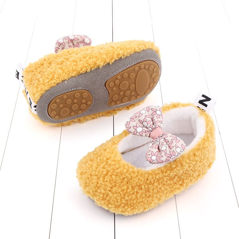0-1 year old autumn and winter plush cotton baby walking shoes 2592 total_voghion.com