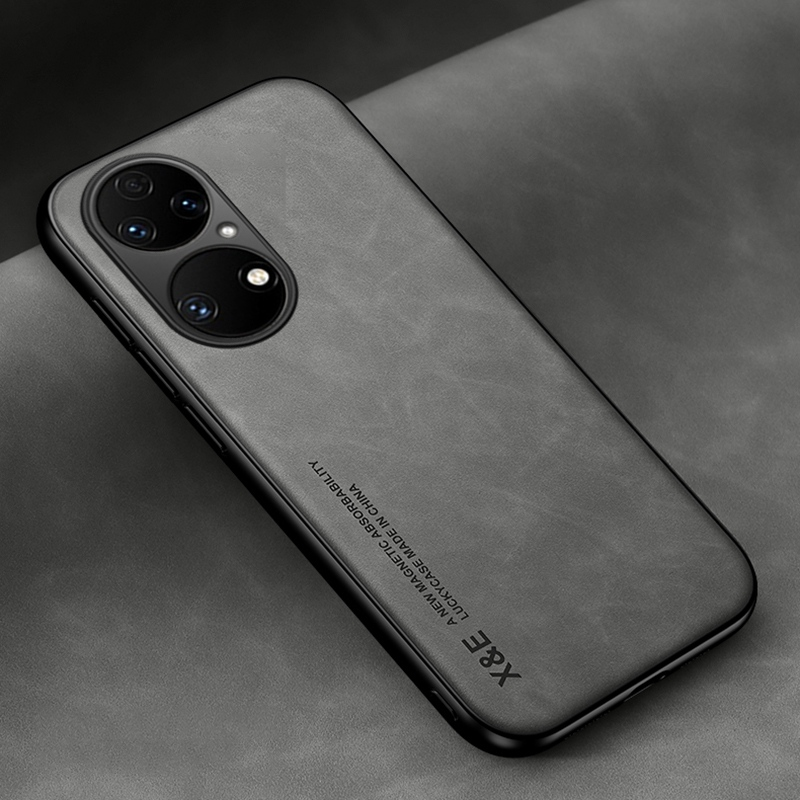 Lüks Deri Kılıf Için Huawei P50 P20 P30 Pro Kapak Silikon Koruma telefon kılıfı Için Huawei P30 P40 Lite 5G P40 Pro P_voghion.com