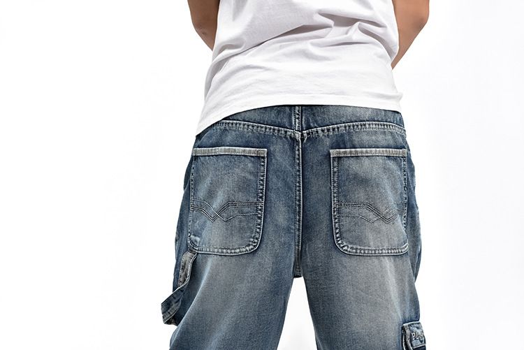 Męska odzież jesień i zima nowe luźne plus size gruby facet hip hop duże rozmiary spodnie deskorolkowe_voghion.com