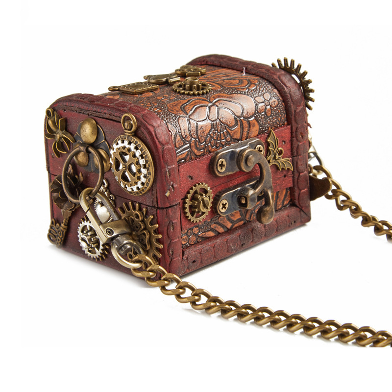 Crossbody Vintage Punk Schulter Retro Steampunk Gothic Gears Tasche und Geldbörsen_voghion.com