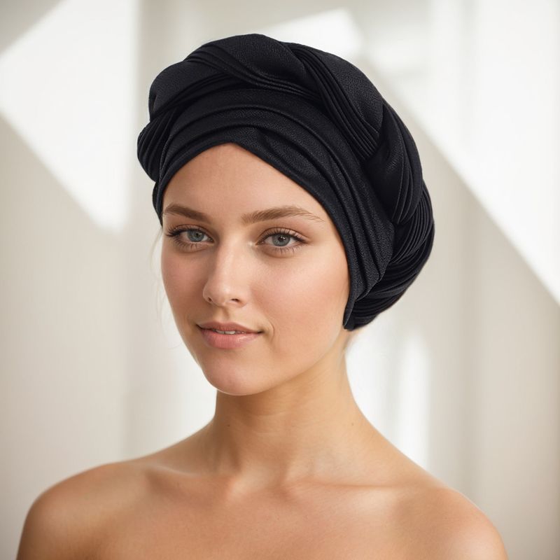 Pălărie musulmană cu trei boruri, împletitură groasă, turban, înfășurare_voghion.com
