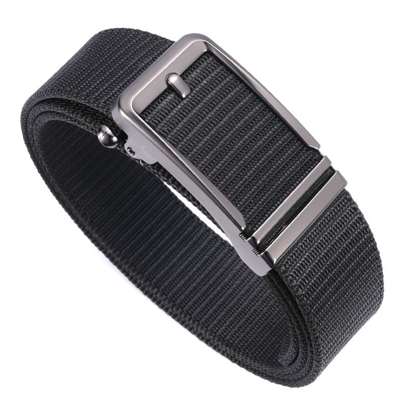 Herrengürtel aus Nylon mit automatischer Schnalle und taktischem Webgürtel, trendiger Outdoor-Gürtel für mittleres Alter und Jugendliche, Herrengürtel_voghion.com