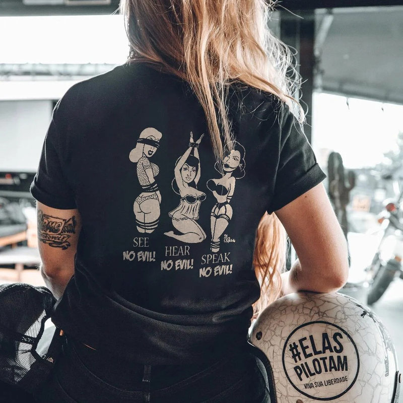 Women's T-Shirts white short sleeves (printed on the back)_voghion.com