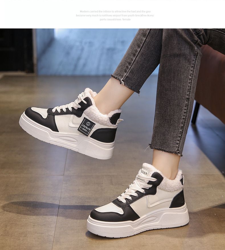 Autumn/Winter Martin Boots with plush and thick snow resistant soft leather for warm mountaineering_voghion.com