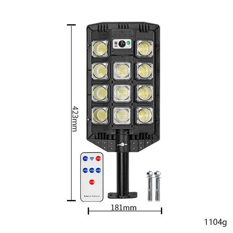 New solar big street light household lighting human body induction light rural courtyard integrated remote control induction light_voghion.com