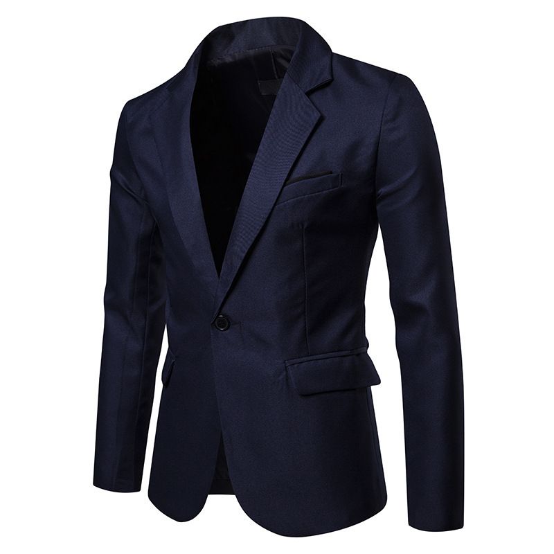 Abito professionale da uomo slim fit oversize primavera e autunno 2019, top monopezzo, abito con un bottone_voghion.com