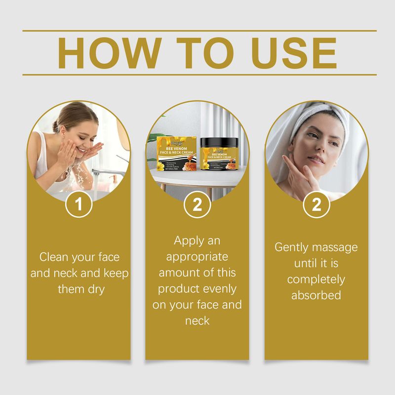 HOYGI Bee Venom Firming Moisturizing Voedt de huid mild, hydrateert en verheldert Dagelijkse huidverzorging Gezichtscrème_voghion.com