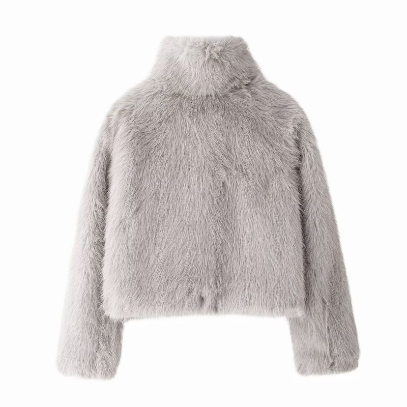 Gemütlicher Sherpa-Fleecemantel für Damen – Lange Winterjacke aus Kunstpelz mit Stehkragen und Taschen (S/M/L, mehrere Farben)_voghion.com