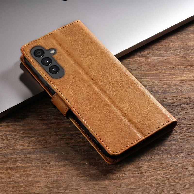 Funda de cuero para Samsung Galaxy S25, S24, S23 Ultra, S22, S21 FE, S20, S10 Plus, Note 20, con tapa tipo libro y tarjetero_voghion.com