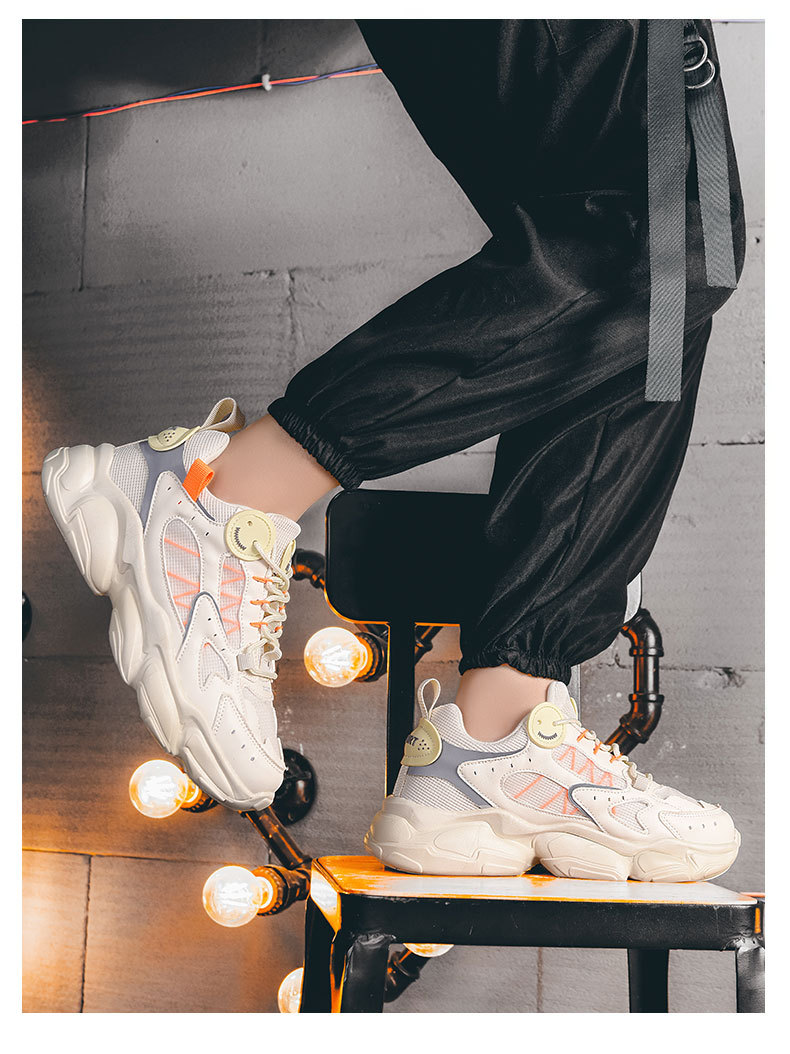 Daddy Men's 2024 New Summer Autumn Breathable Ins Versatile Thick Sole Height 3cm Sports Large Size 45 China-chic Shoes_voghion.com