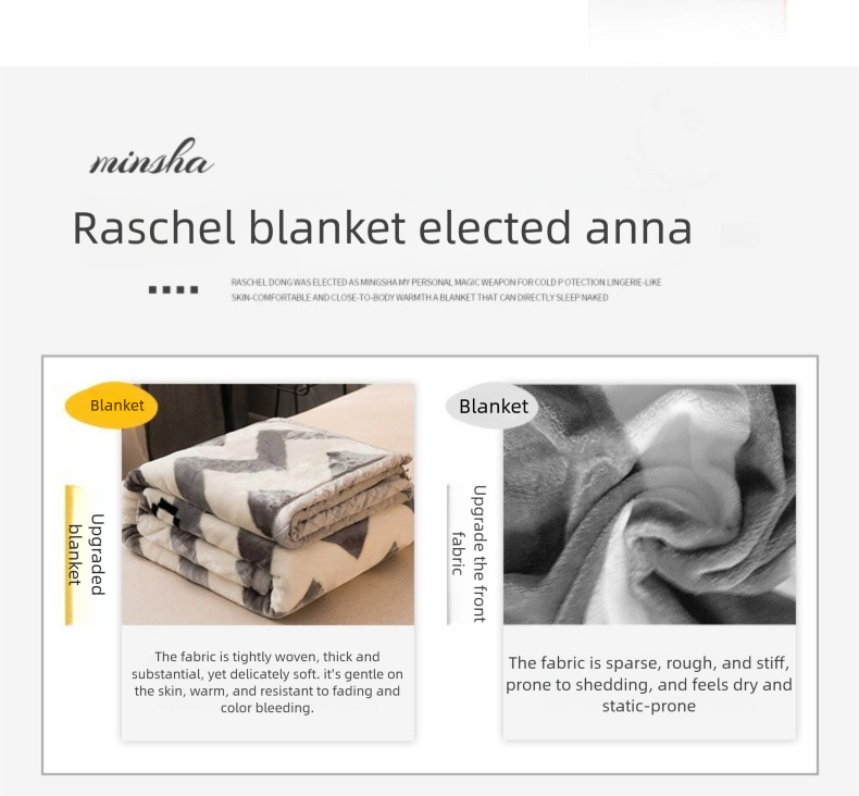 Coperta estiva Raschel spessa per divano singolo, dormitorio, studenti, letto con aria condizionata_voghion.com