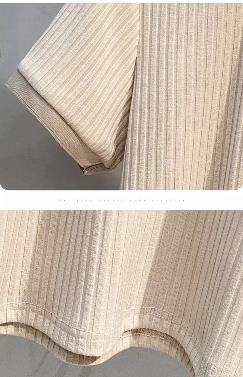 Polo à manches courtes et revers pour homme, nouvelle collection 2024, en maille mercerisée à rayures Pit Stripe_voghion.com