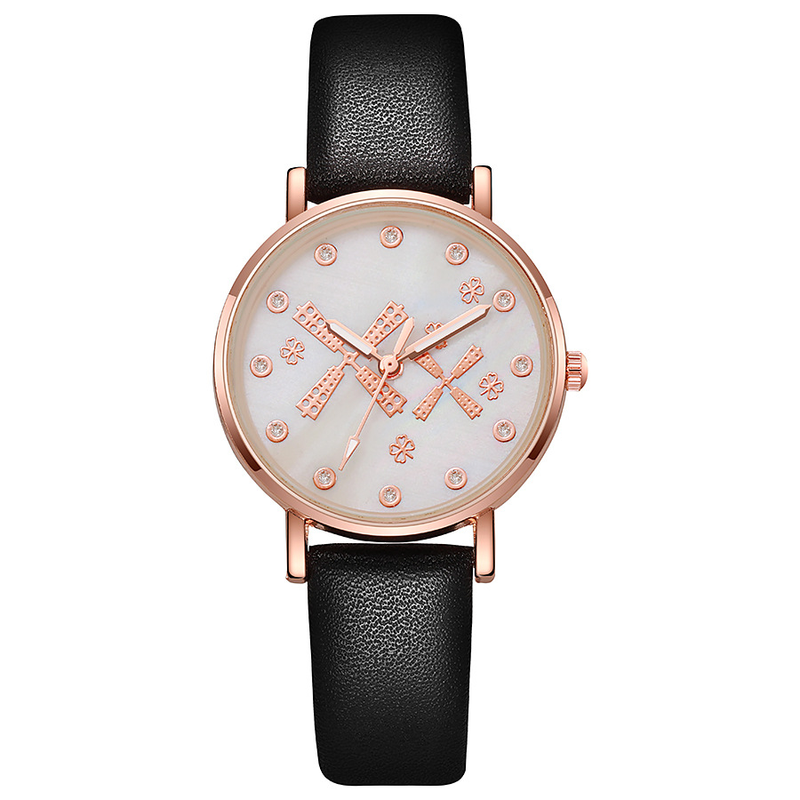 New Cute Windmill Student Belt Popular Style Quartz Watch_voghion.com