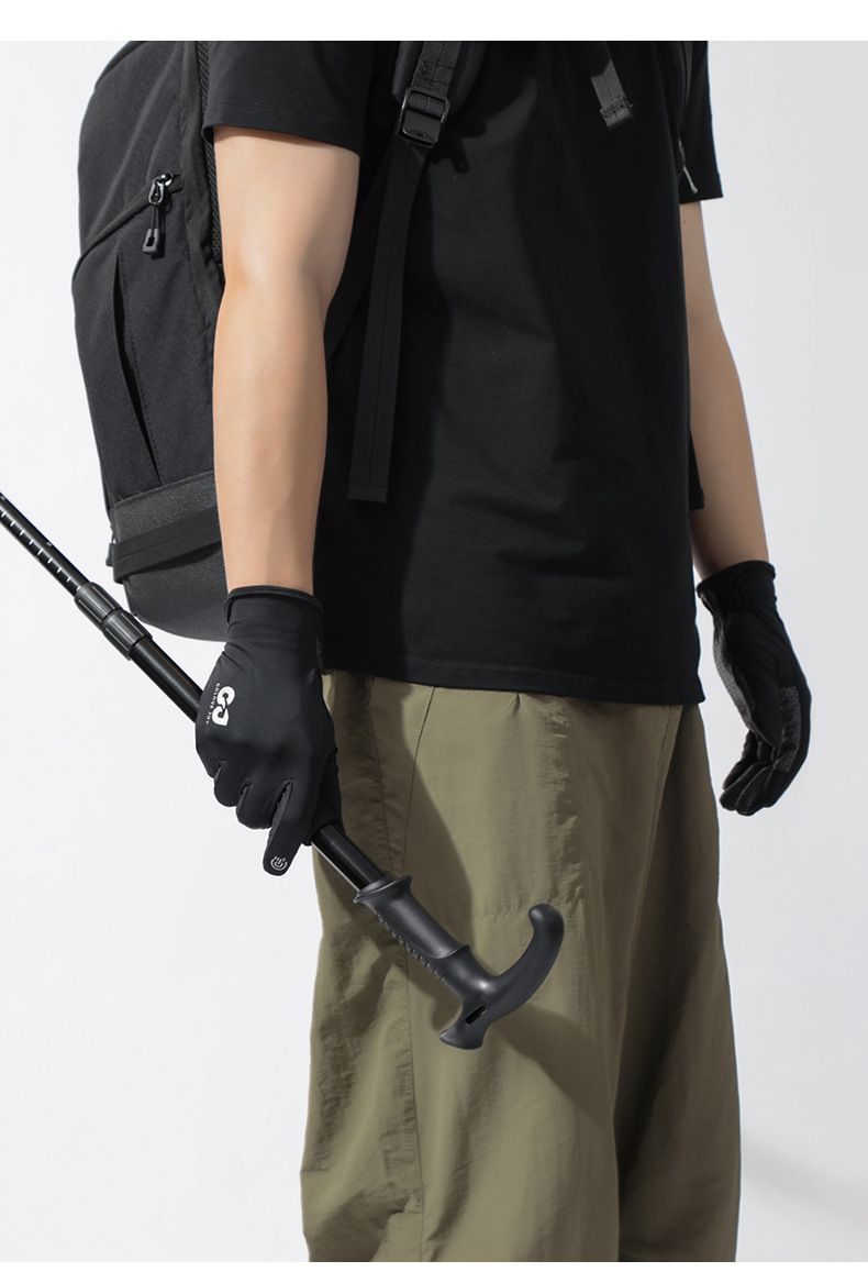 Outdoor Bergsteigen Wandern Touchscreen Sommersport Eisseide Anti-Rutsch Verschleißfeste Reithandschuhe_voghion.com