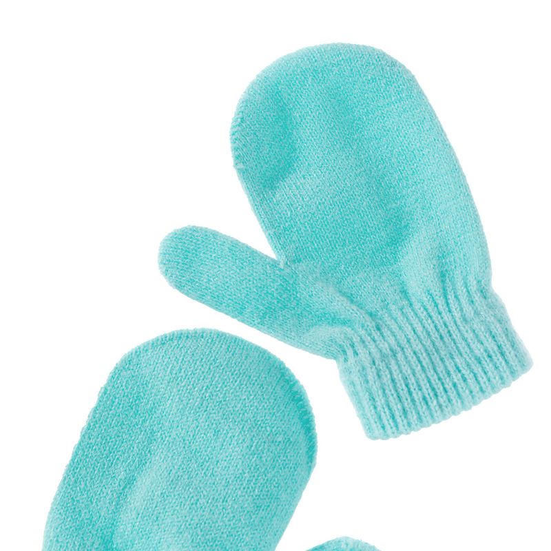 Baby clothing wool monochrome twist warm children's hat scarf gloves two or three sets_voghion.com