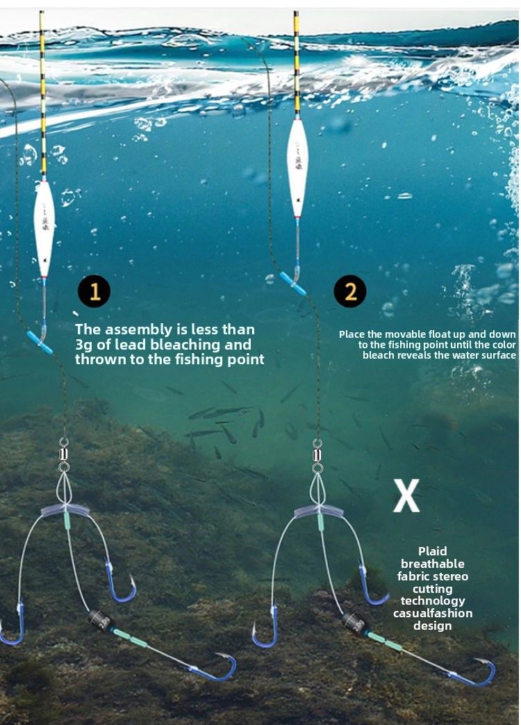 Tuo Hang Th-Hook Angelhaken Blei-Läuferschnur Neues Kombinationsset löst direkt Probleme mit der Schwimmereinstellung und Drift_voghion.com