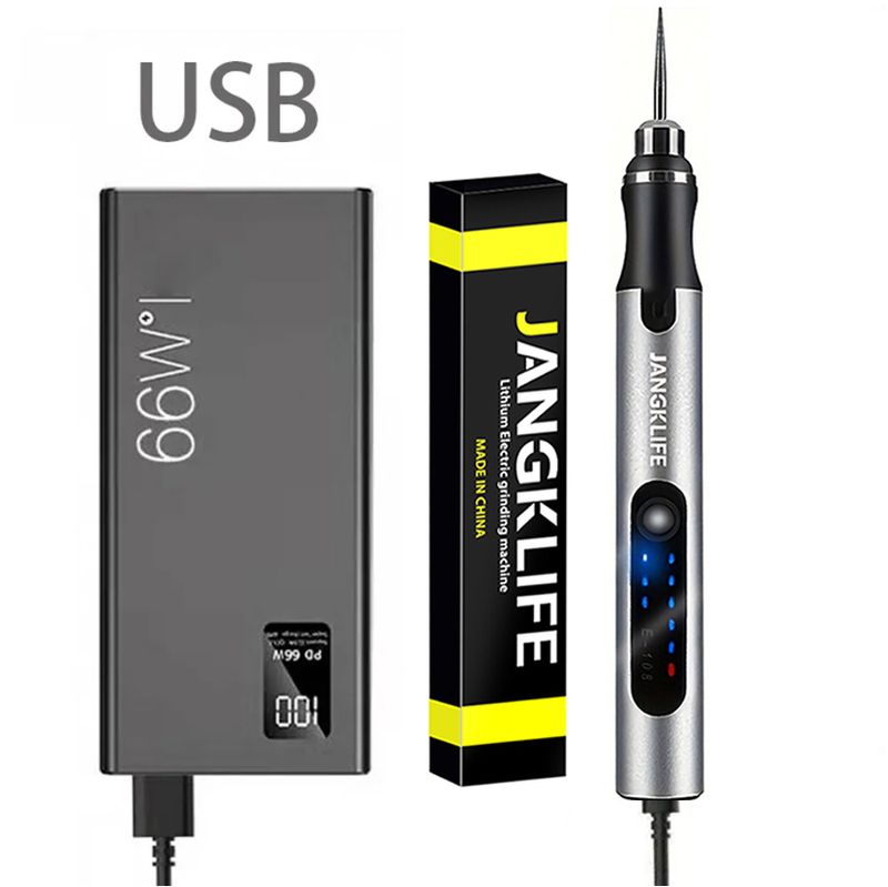 USB bežični rotacijski set alata za obradu drveta, graviranje, DIY olovka za nakit, metal, staklo, mini bežična bušilica_voghion.com