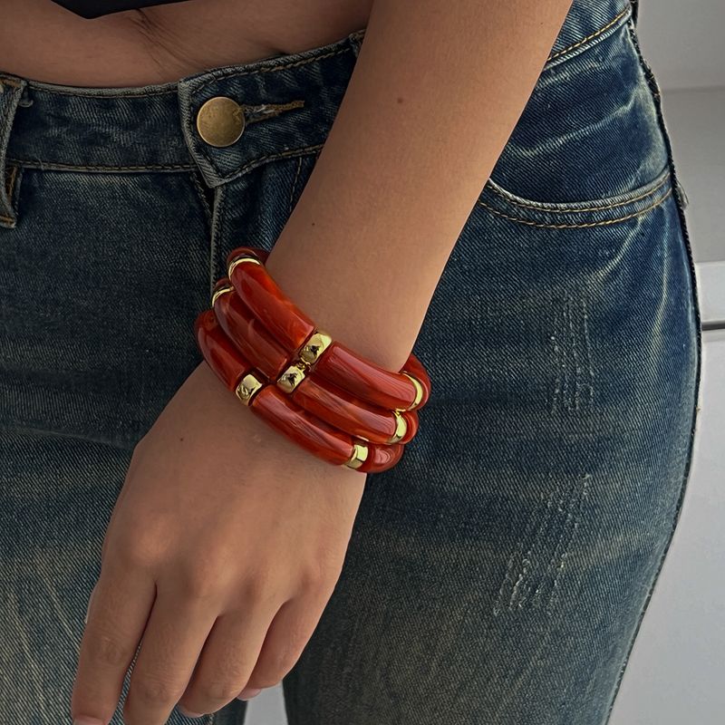 Bracelets en plastique CCB géométriques punk en gros_voghion.com