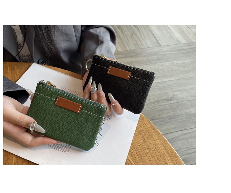 Wallet Card Cases Leather Coin Purse New Ultra Thin Exquisite Mini Compact Key Bag Coin Bag Ladies Short Wallet_voghion.com