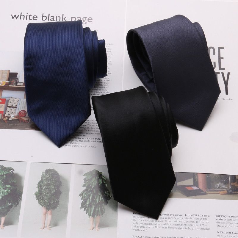 Abito casual da lavoro in stile britannico con cravatta a freccia larga 8 cm in tinta unita e accessori_voghion.com