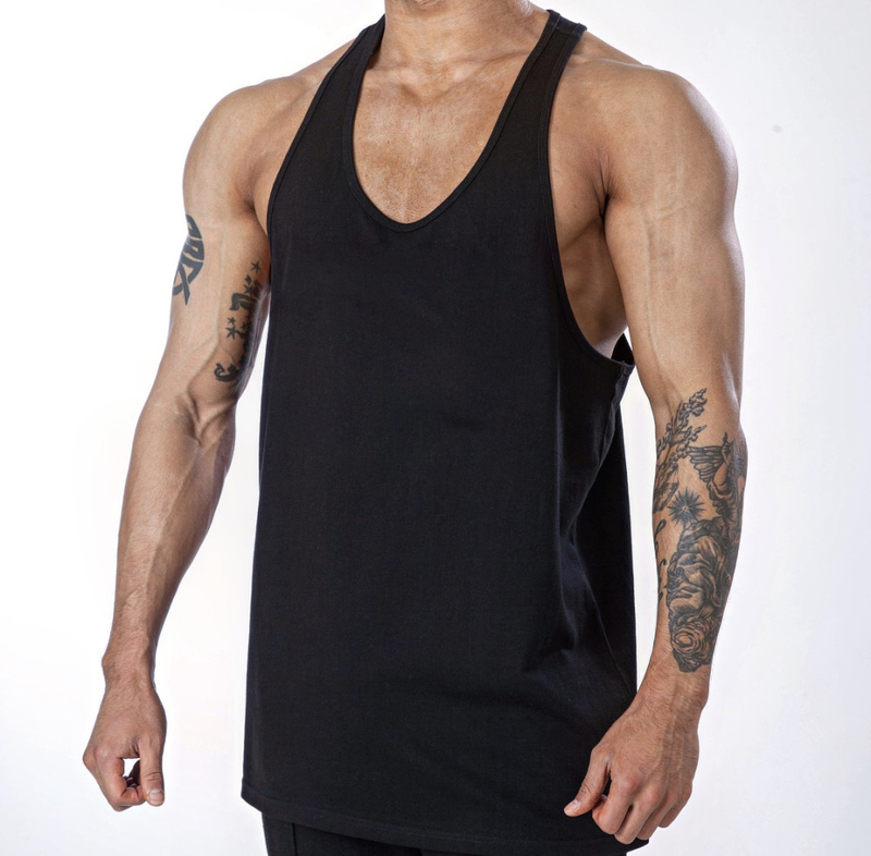 Muscle Summer New Brother Men's Gym Running Sports Leisure Esercizio Canotta senza maniche in cotone elastico_voghion.com