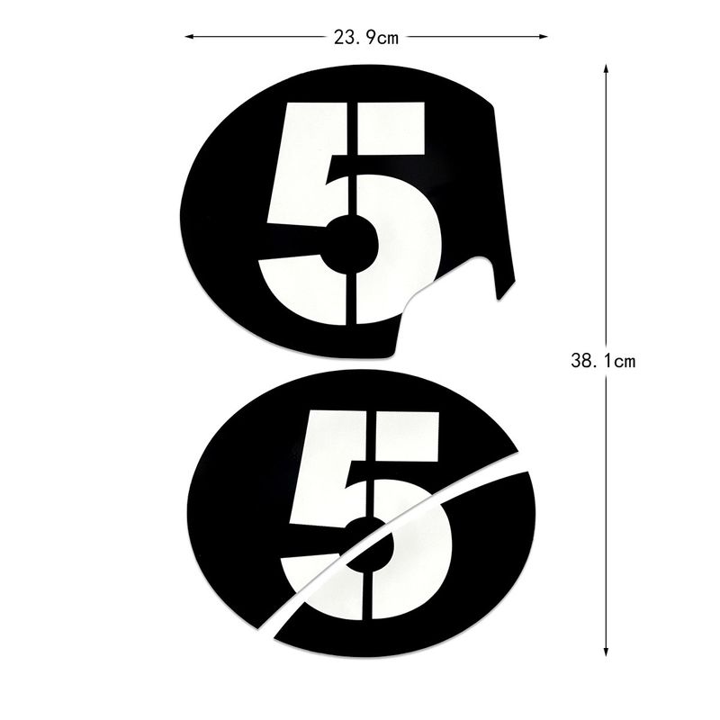 Suitable for Vespa Vespa car body modification GTS300 GTV no. 6 waterproof decals_voghion.com