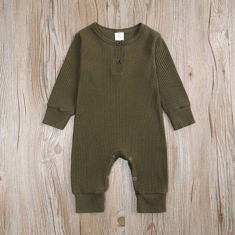 Kids Tales Soft Cotton Baby Bodysuit Long Sleeve Romper For Boys & Girls (1-3 Years, Unisex Neutral Colors Snap Closure, Comfortable Playwear_voghion.com