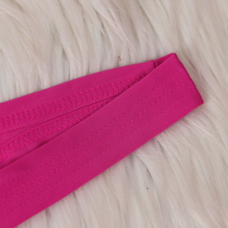 Vêtements pour femmes, maillot de bain de couleur unie, ensemble deux pièces en gaze en maille_voghion.com
