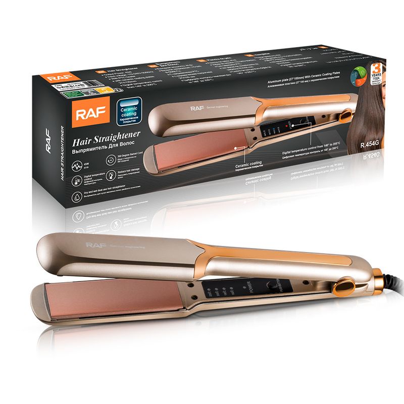 Piastra riscaldante per capelli lisciante RAF, piastra standard portatile, soffice, facile da trasportare, ferro arricciacapelli multifunzionale_voghion.com