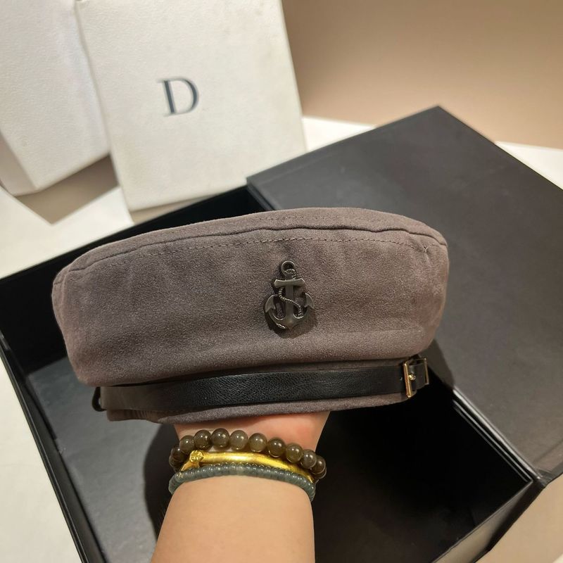 Boina de pintor de moda de gamuza nueva de otoño con cinturón personalizado de gran venta para mujer_voghion.com