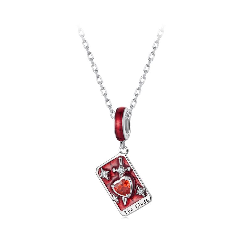Tarot - The Sword Pendant Charm Sterling Silver Charm, SCC3144_voghion.com