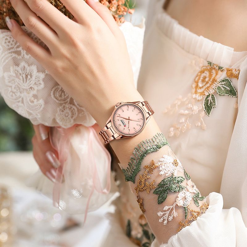 Elegant Women's Waterproof Quartz Watch With Small Round Dial, Casual Timepiece For Everyday Wear Fashion Quartz Watch Couple Women's Watch_voghion.com