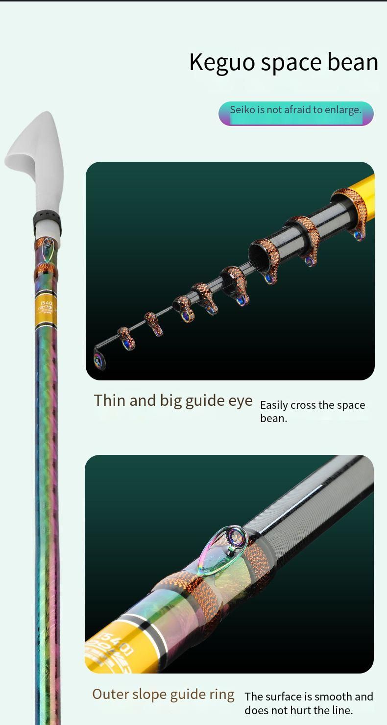 Front Casting Teasing Fishing Double Positioning No Line Cutting Ultra-light Ultra-hard Long Section 19 Adjustable Grain_voghion.com