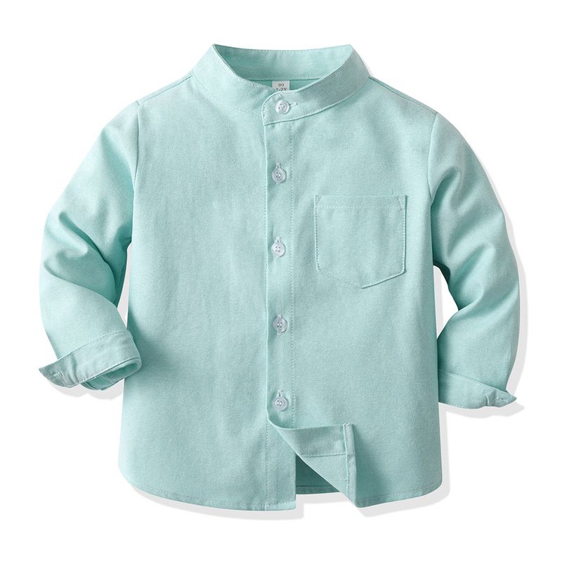 Ropa para niños Camisas de manga larga para niños, hermosas camisas exteriores para niños de primavera, chaquetas casuales de colores dulces, camisas para niños de estilo universitario_voghion.com
