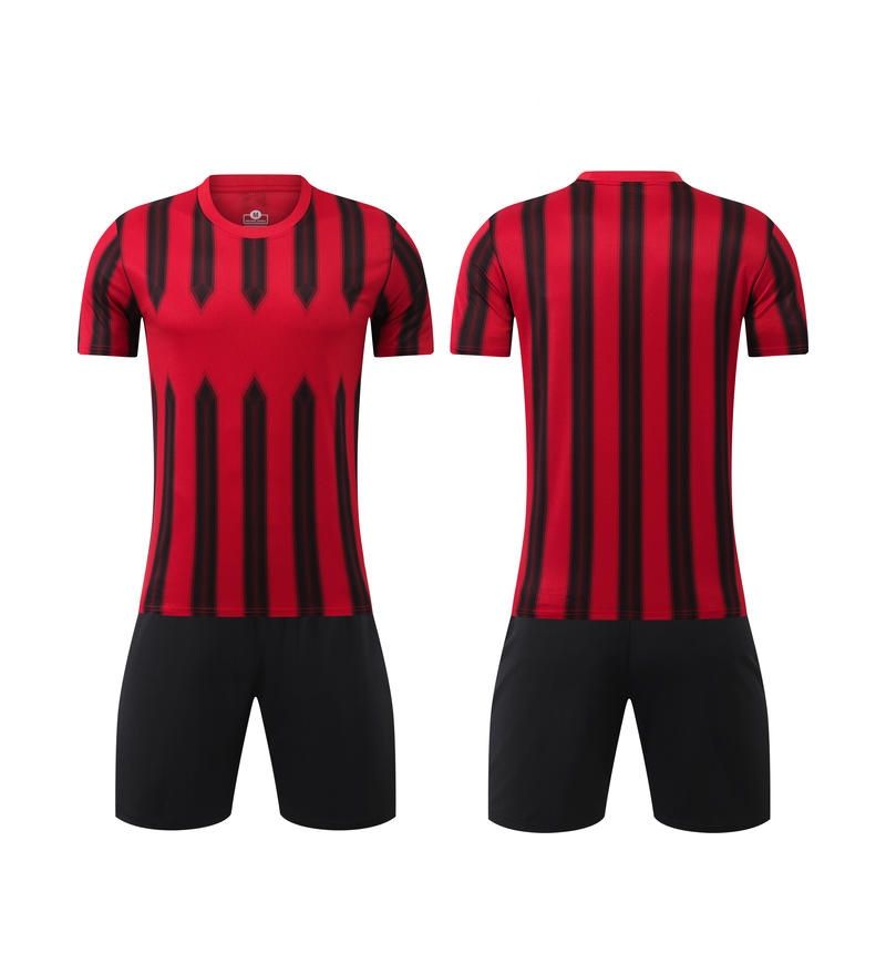 2425 Pieaugušo un bērnu vīriešu futbola tērpu komplekts, sporta futbola krekls, treniņtērps_voghion.com