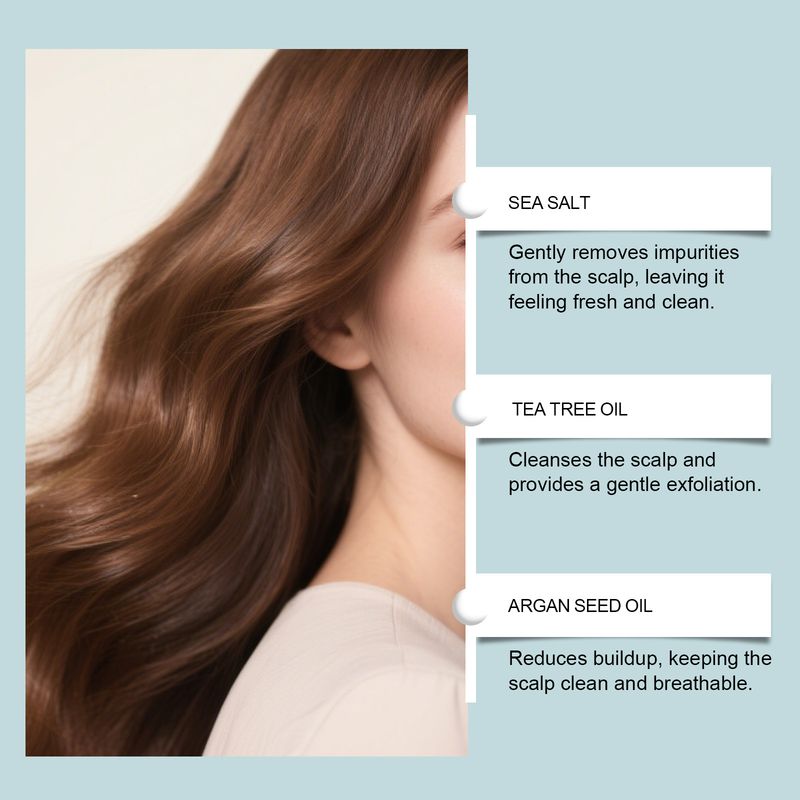HOEGOA Moisturizing Oil Control Fluffy Hair Refreshing Scalp Scrub Cleansing Cream_voghion.com