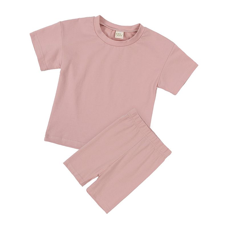 Kleinkind Mädchen Kleidung Mädchen Anzug Kurzarm Mädchen Sport Zweiteiler Anzug Neue Kinder Kurzarm Shorts Sommerkleidung_voghion.com