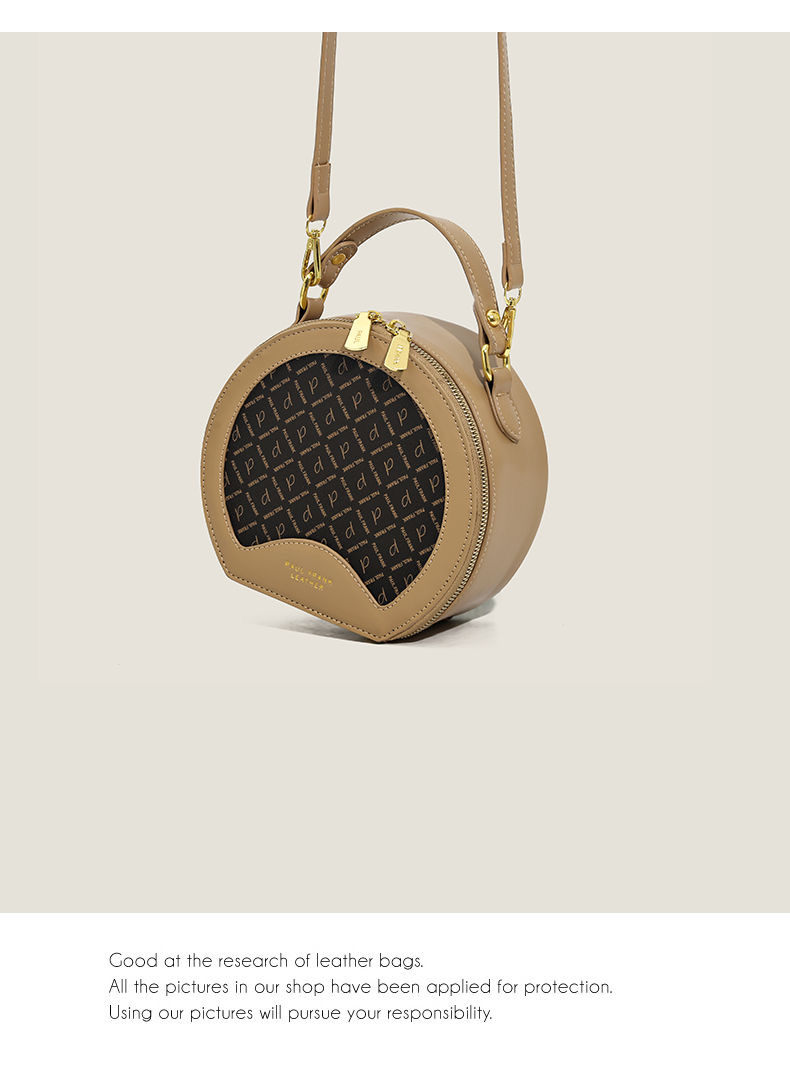 Borsa a tracolla da donna piccola borsa rotonda stampata vintage 2023 borsa a tracolla nuova moda_voghion.com