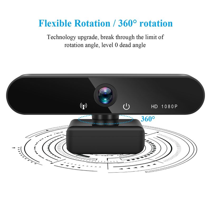 1080P 2K 4K Computer Webcam For Home Video Calling Company Online Meeting 30fps Full HD Microphone Compatible Multiple_voghion.com
