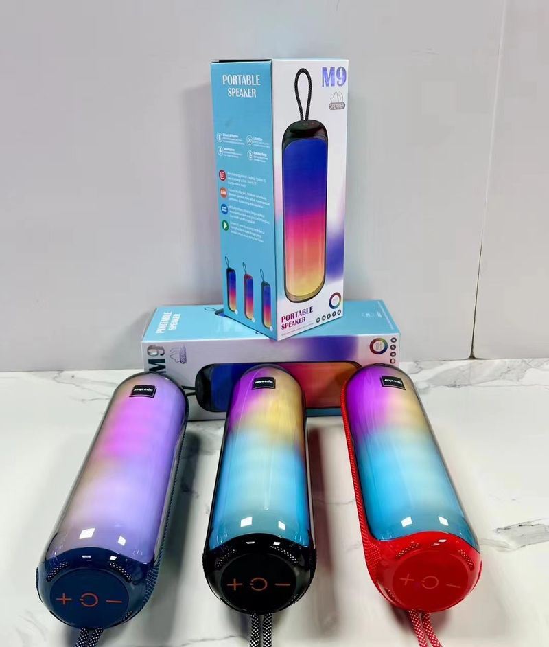 De nieuwe M9 bluetooth speaker gebruiker buiten de oogverblindende subwoofer draadloze mini draagbare kaart speaker luid volume_voghion.com
