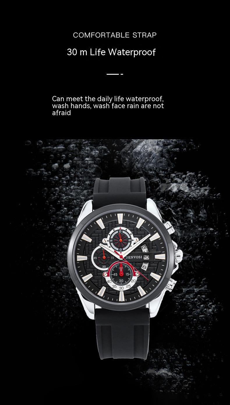 New Hot Selling Danfoss True Three Pin Calendar Wrist Watch Men's Fashion Nightlight Waterproof Men's Business Watch 2023_voghion.com