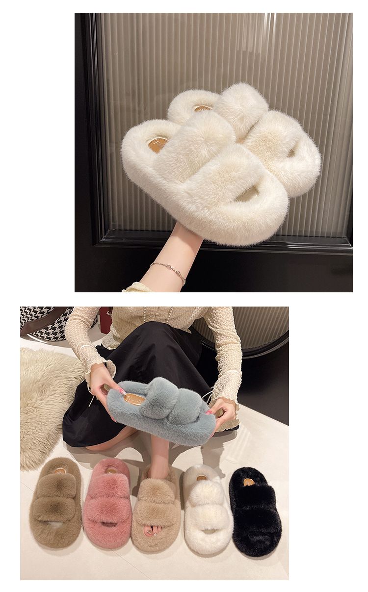 Pisar caca como si fuera esponjosa para mujeres que la usan al aire libre, artículo nuevo otoño invierno 2024, felpa de fondo grueso de gran tamaño_voghion.com