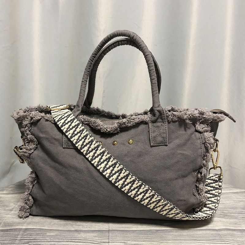 Großes Fassungsvermögen, Reisetasche aus gebürstetem, gewaschenem Canvas, grenzüberschreitende, modische, tragbare Ein-Schulter-Yogatasche, Wochenend- und Freizeitreisetasche_voghion.com