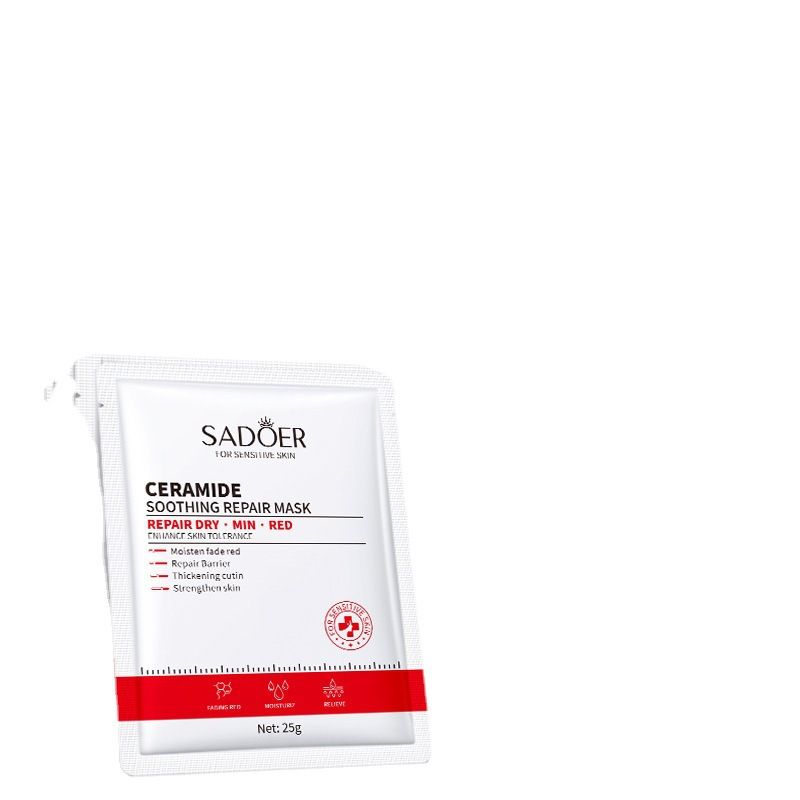 SADOER seramid yatıştırıcı onarıcı yüz maskesi (hassas kas) nemlendirici ve sıkılaştırıcı tablet paketi_voghion.com