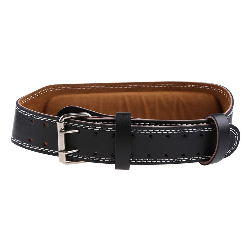 Uniszex műbőr súlyemelő öv dupla ágú erő derékpánt edzőterem testépítő edzés alsó háti deréktámasz_voghion.com