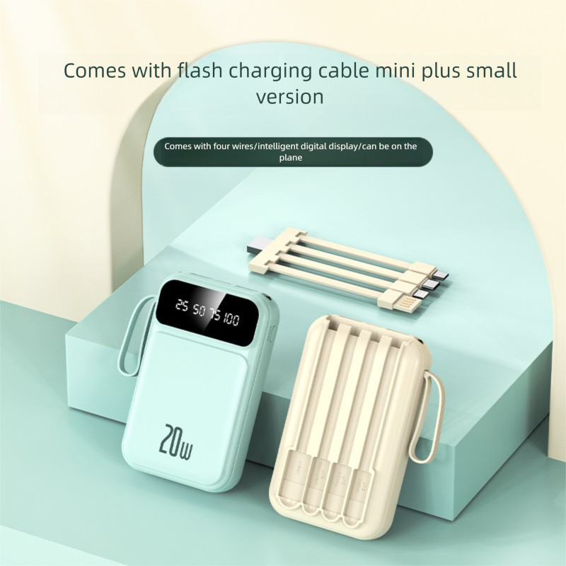 Mini banco de energía portátil de gran capacidad de 20 000 mAh con certificación 3C_voghion.com