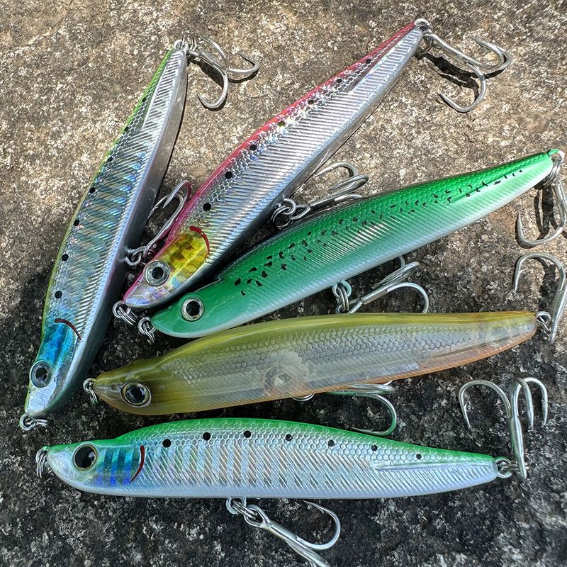 Long Casting Sinking Pencil Laser Bait 10cm/15g 6#Three Hooks Lure Fishing Tackle_voghion.com