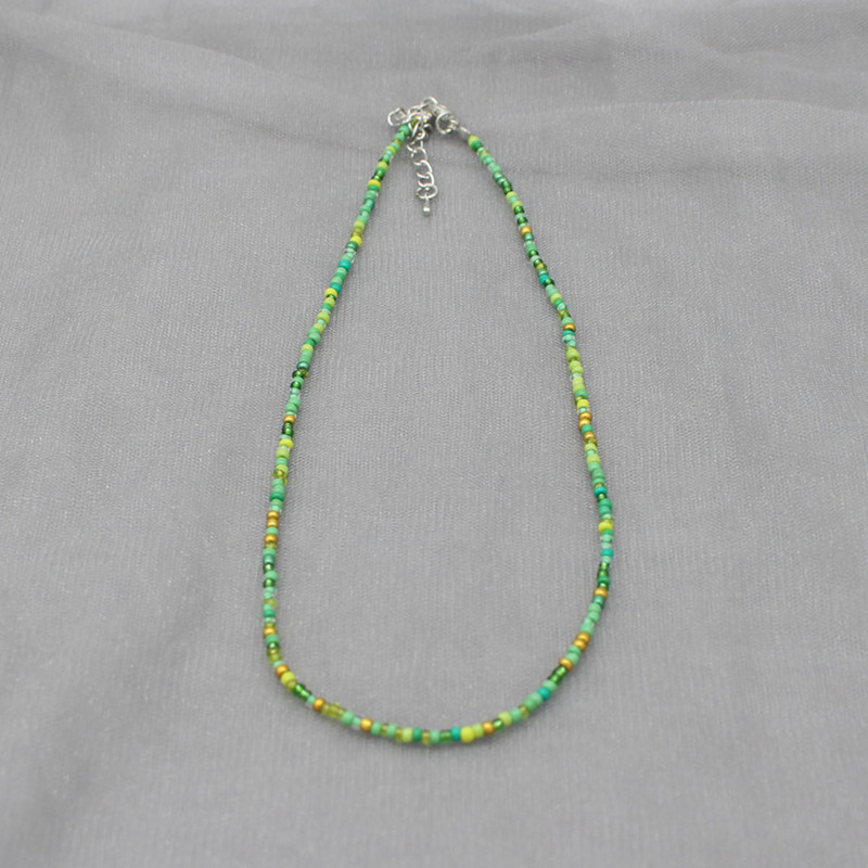 Mood lihtsad seemnehelmed Strand Choker kaelakee naiste string krae võlu, värviline käsitsi valmistatud Bohemia Collier Femme ehe kingitus_voghion.com